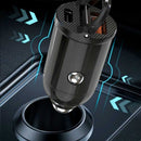 Carregador Para Carro De Carga Rápida e Invisível - Entradas Usb + Usb-c de 30w